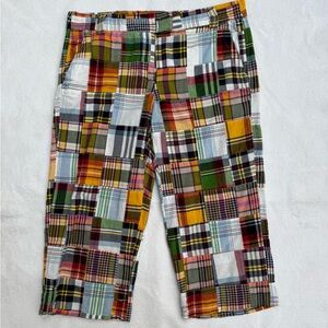 NWT Women’s J. Crew Plaid Capris Favorite Fit 8
